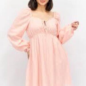 NWT: Daisy Street Mini Milkmaid Poplin Tie Front Size XS